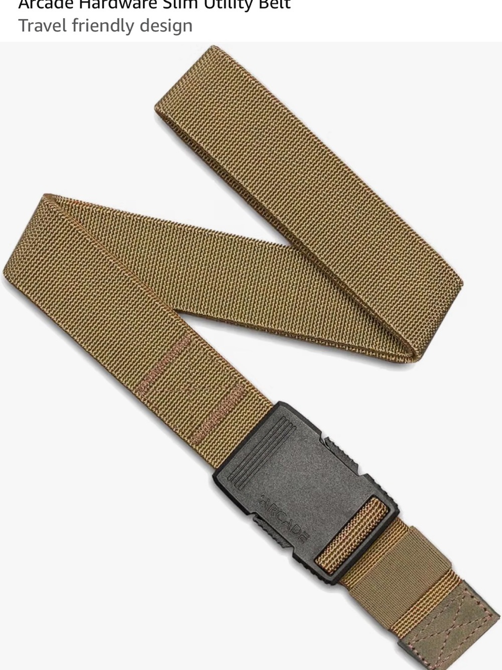Arcade Tactical Slim Utility Belt - Tan